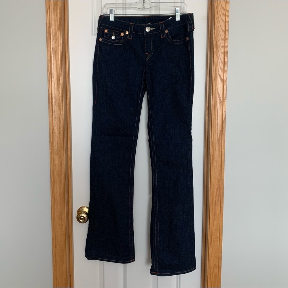 True Religion Becky Boot Cut Jeans Dark Wash Size 30